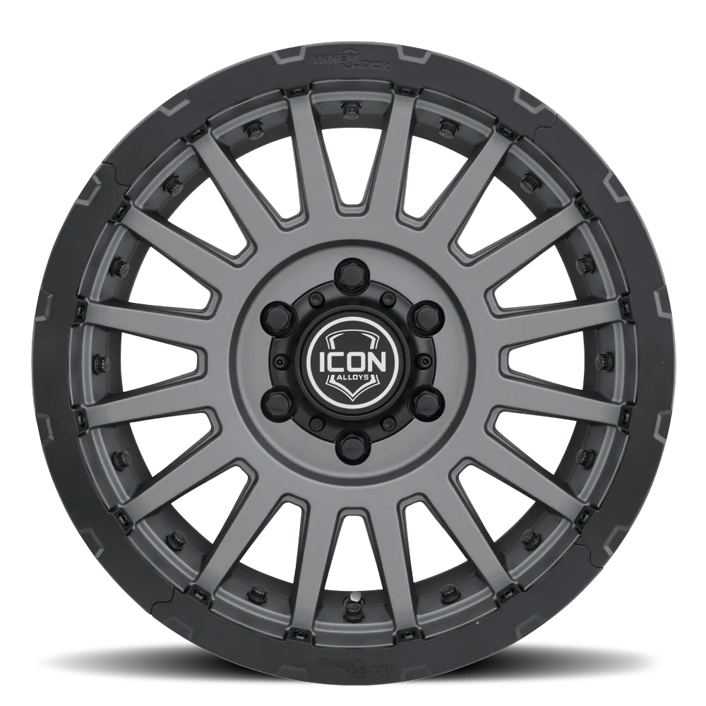 Icon Alloys Recon Pro Charcoal W/ Black Ring 17 X 8.5 / 5 X 5 / 6mm product image