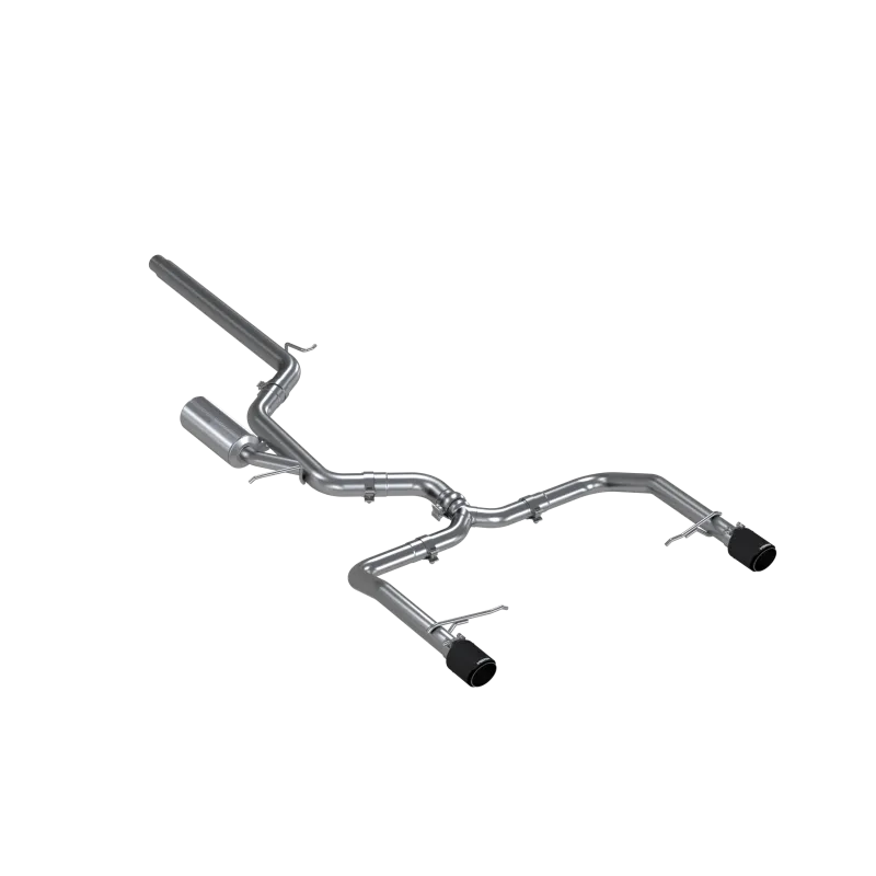 2019-2021 VW Jetta GLI Armor Pro Series 3 Inch Cat Back Dual Rear Exit T304 Stainless Steel with Carbon Fiber Tips Exhaust System MBRP product image