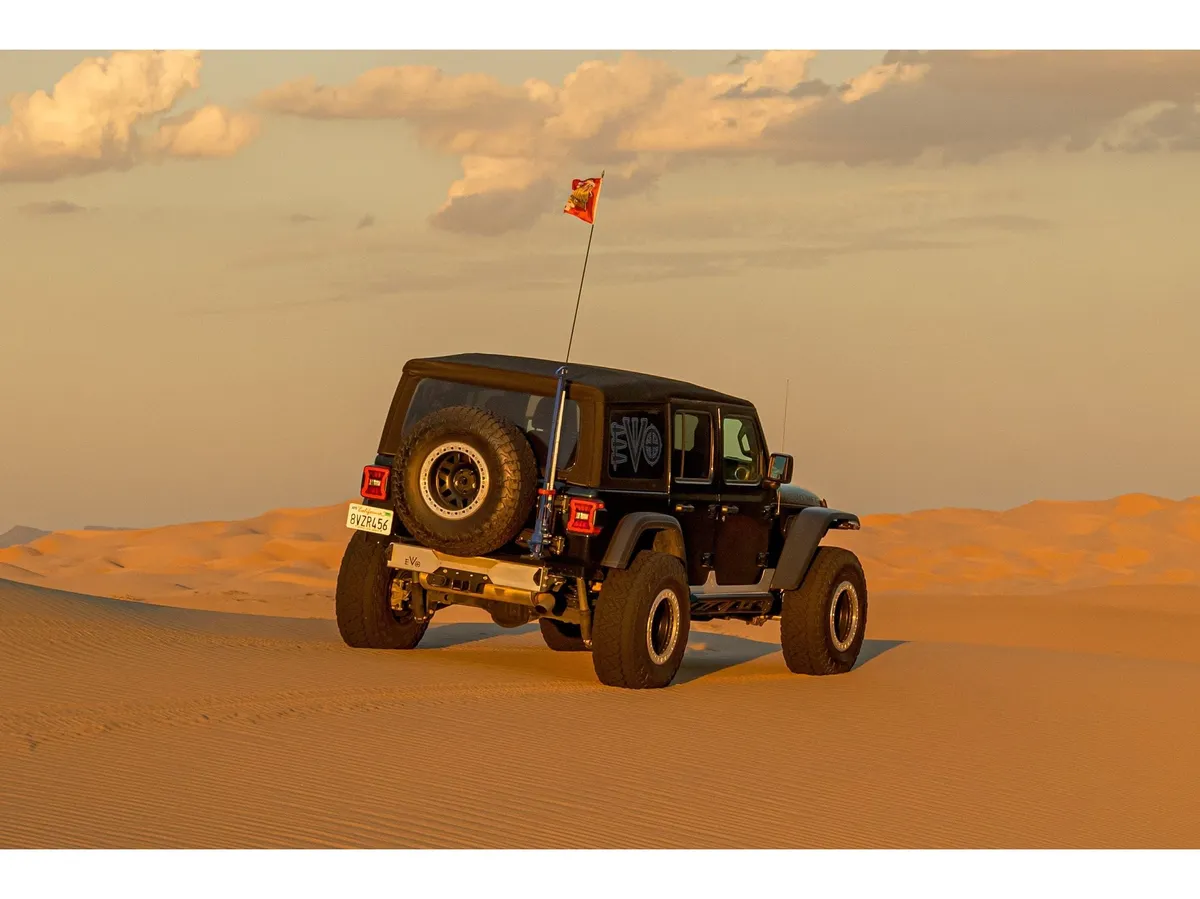 18c Wrangler Hilift Jack Tailgate Mount Welded Steel Black Powdercoat product image