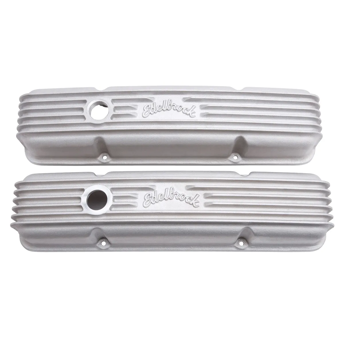Valve Cover, Classic Aluminum, Chevy 262-400 V8 1959-1986, Combo Breather Hole and Oil Fill Hole, Satin product image