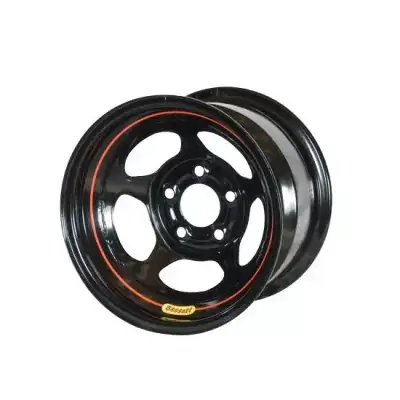 Bassett Wheel 15in x 10in 2in BS 5x5 Black Inertia
