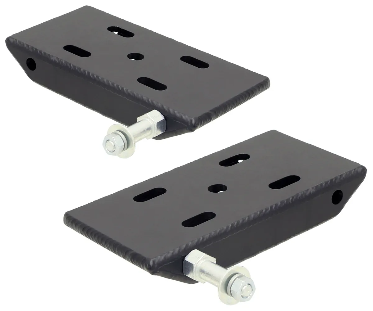 HD Leaf Spring Plates For Use w/2 Inch Springs 76-86 Jeep CJ Front Includes Replaceable Sway Bar Mounts Pair RockJock 4x4 product image