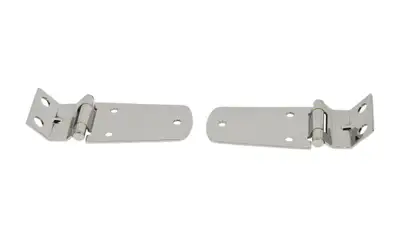 Kentrol Jeep TJ Hood Hinge Pair 97-06 Wrangler TJ Polished Silver Kentrol