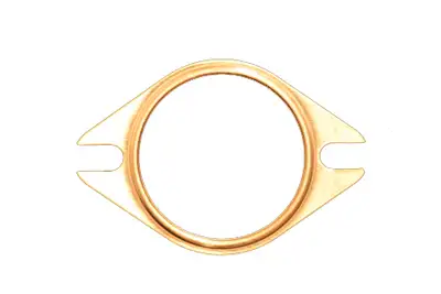 SCE Gaskets Pro Coppr Embssd Exh. 2 Bolt 2.5 Collector Gasket