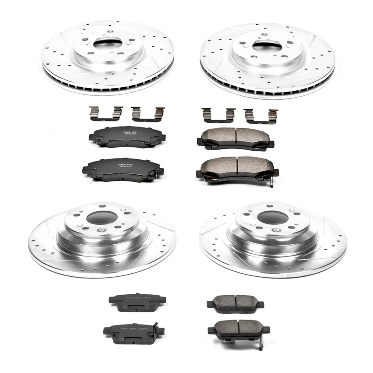 Z23 Evolution Sport Upgrade Kit: Drilled/Slotted Rotors; Carbon-Fiber Ceramic Pads W/Hardware product image
