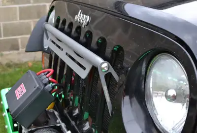 Steinjager Steinjäger Exterior Accessories Wrangler JK 2007-2018 Light Mounts Grill Brackets Gray Hammertone