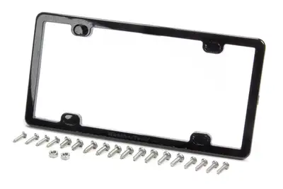 Weathertech Universal License Plate Frame Kit Black Universal NA Accessory