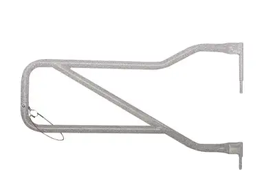 Steinjager Doors 2007-2018 Trail, Tubular Style Front and Rear Doors Gray Hammertone
