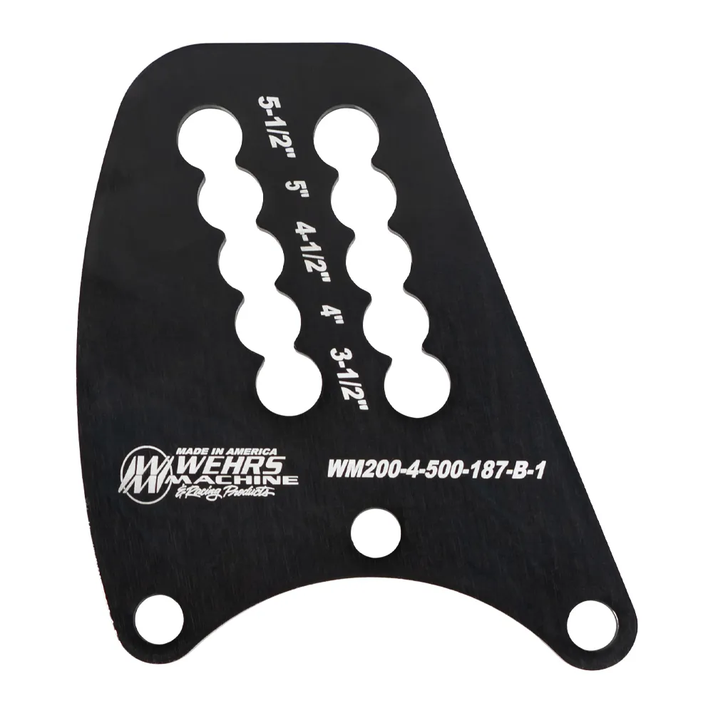 Wehrs Machine & Racing Products Top Link Plate Q/C Rear- End Dbl Slot 1/2in Holes