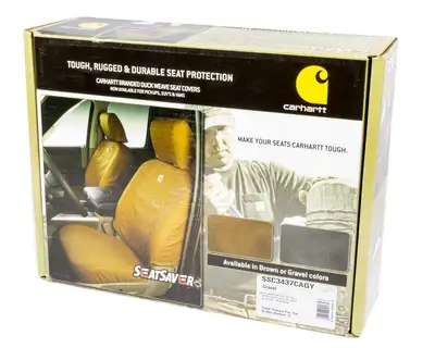Covercraft Carhartt Seat Saver Gray Front 14-16 GM Truck