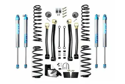 EVO Manufacturing Jeep Wrangler JL 4.5in Heavy Duty Enforcer Lift Stage 3 W/Spec King 2.0 Shocks