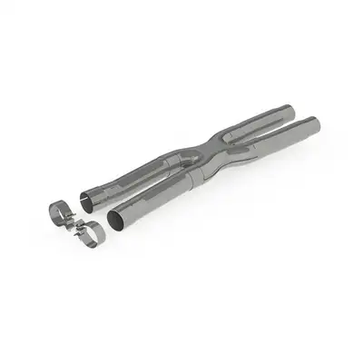 MBRP Exhaust MBRP 2.5 Inch Exhaust Resonator Bypass X-Pipe For 15-Up Ford Mustang GT 5.0L MBRP