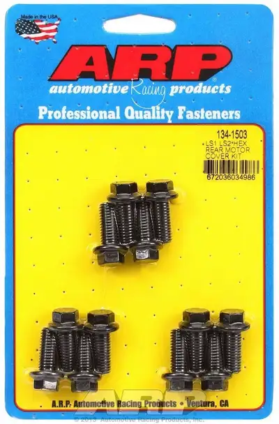 ARP Auto Racing Ls1/Ls2 Hex Bolt Head Black Oxide Rear Motor Cover Bolt Kit