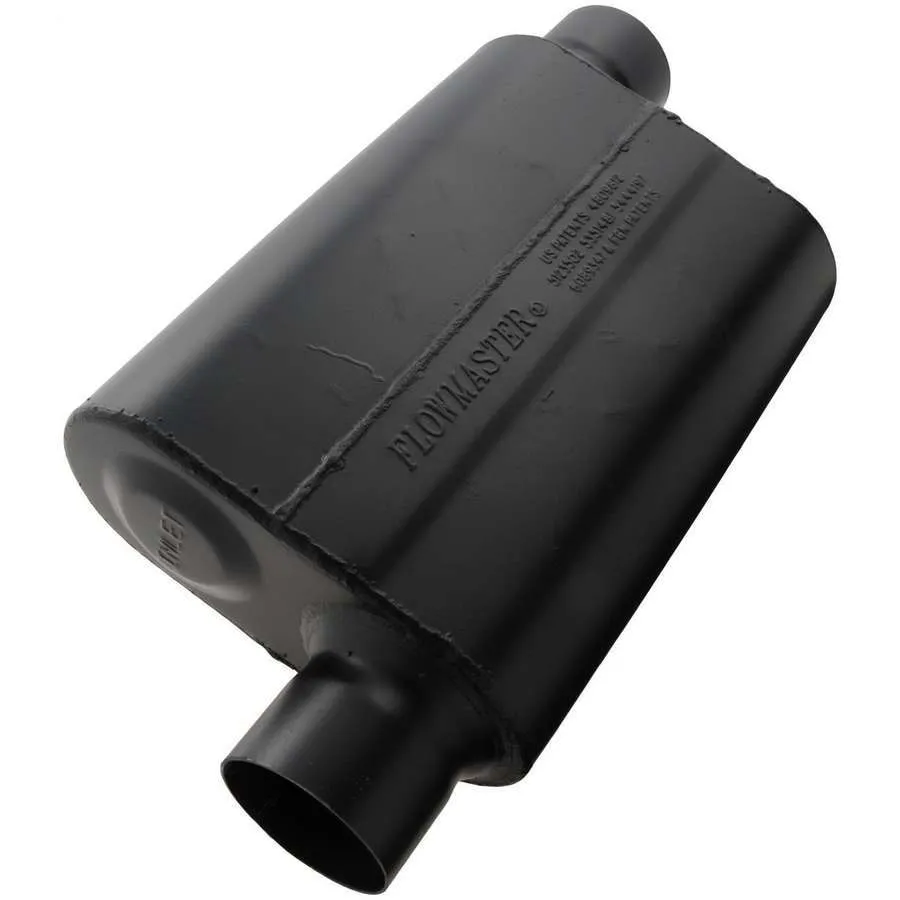 Flowmaster Super 44 Series Muffler 3.00in IN (O) / OUT (O) Opposite Side Offsets: ea 16 Gauge Aluminized Steel