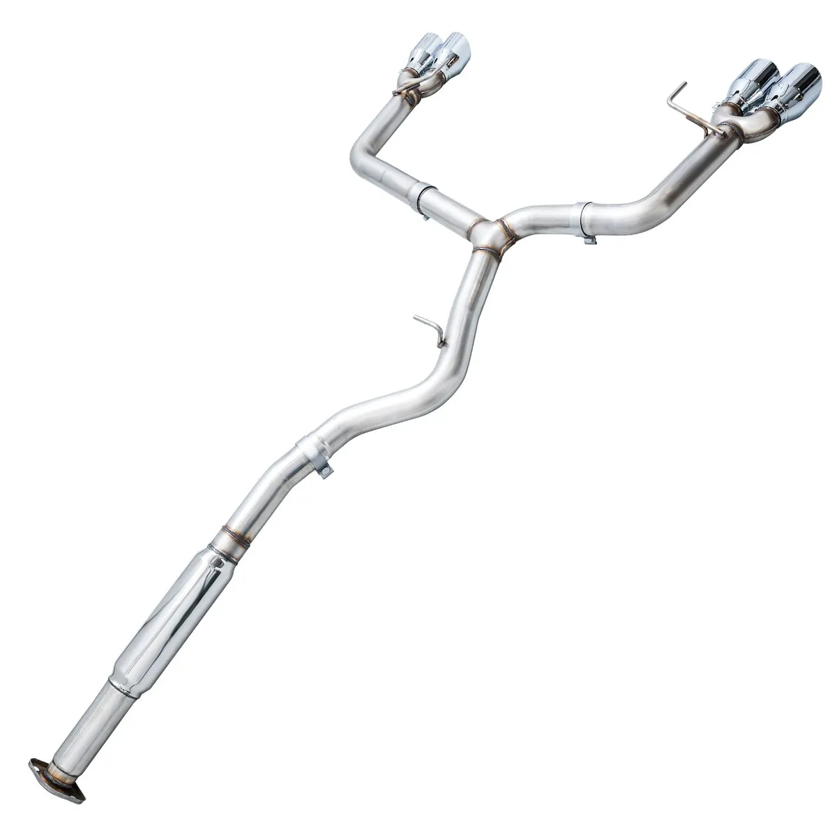 Awe Touring Edition Exhaust For va Sti / gv Wrx / gv Sti Sedan - Chrome Silver Quad Tips (102mm) product image