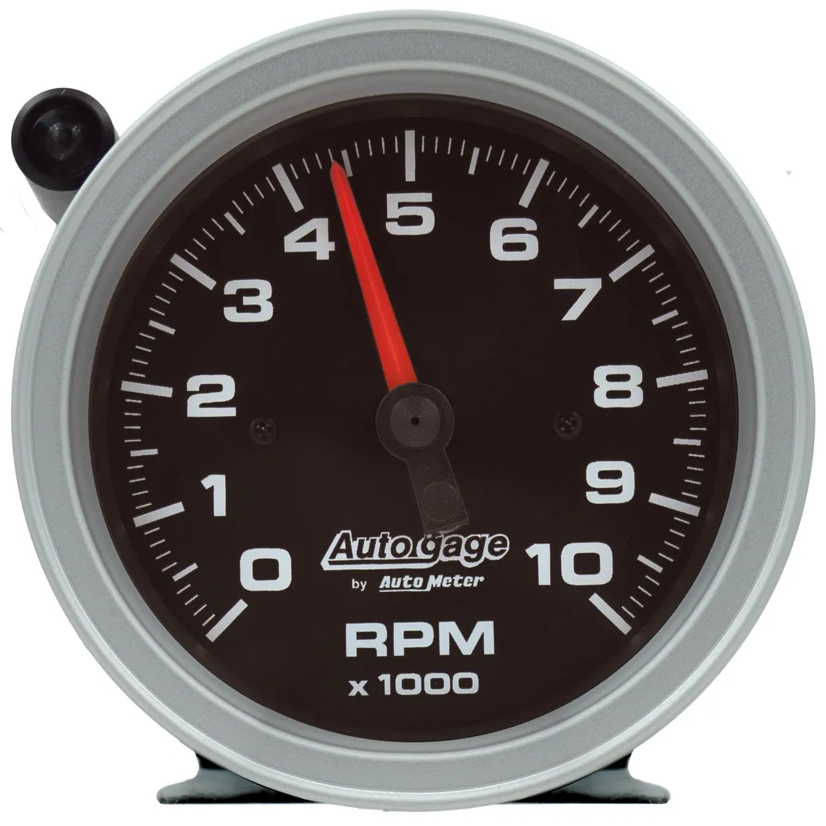 3-3/4 In. Pedestal Tachometer, 0-10,000 Rpm, Black Dial, W/External Shift-Light, Auto Gage product image