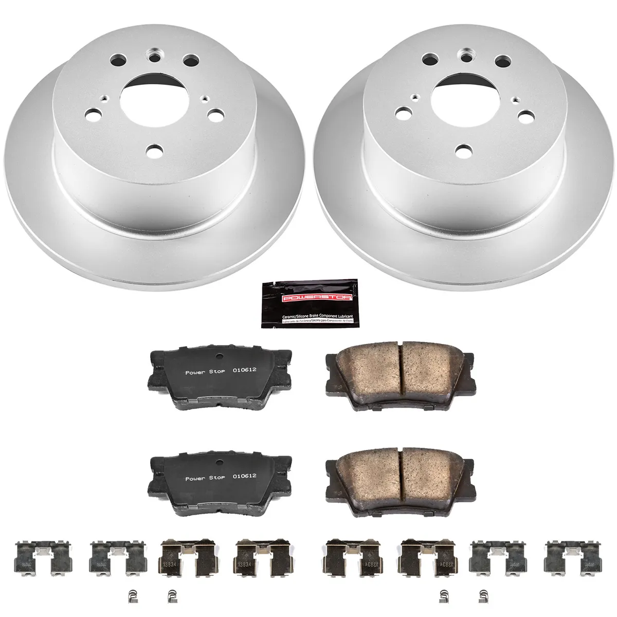 Z17 Geomet Coated Rotor Kit: Genuine Geomet Fully Coated Rotors; Ceramic Pads W/Hardware product image