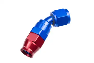 Redhorse Performance 06 an 45 Degree Ptfe Reusable Hose End Blue
