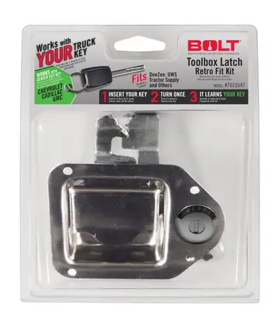 BOLT (Clamshell)14c Gm(Except Colorado/Canyon) W/Center Cut Key Tool Box Latch Retro