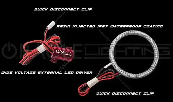ORACLE Lighting 2008-2014 Dodge Challenger LED Fog Light Halo Kit - Surface Mount product image