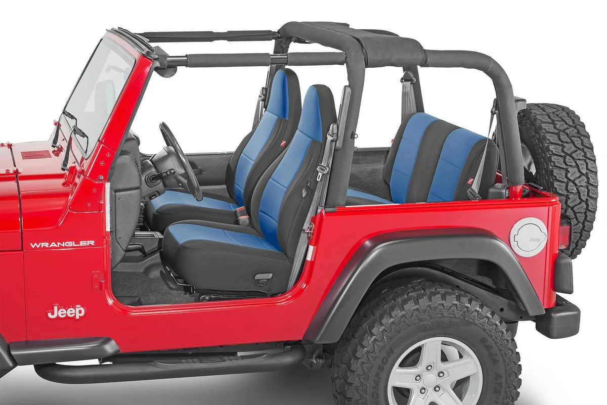 Jeep Wrangler Neoprene Seat Covers for 97-02 Jeep Wrangler TJ Blue Diver Down product image