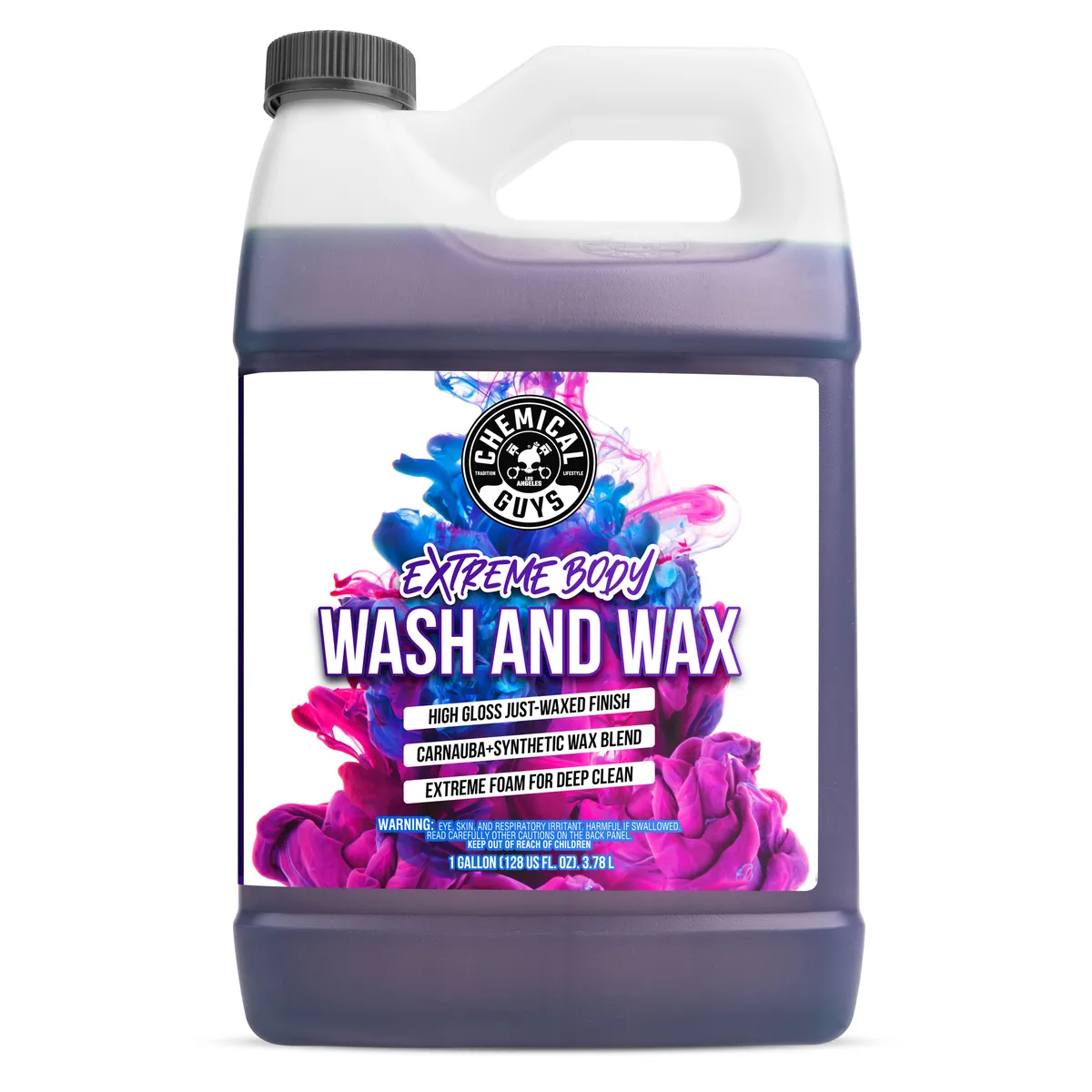 Chemical Guys Extreme Bodywash & Wax Car Wash Soap With Color Brightening Technology 1 Gal.