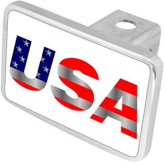 Eurosport Daytona USA Stars And Stripes XL Hitch Plug White Background