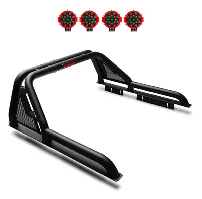 Black Horse Off Road Black Horse Off Road Gladiator Roll Bar Kit Black Steel GLRB-03B-PLR
