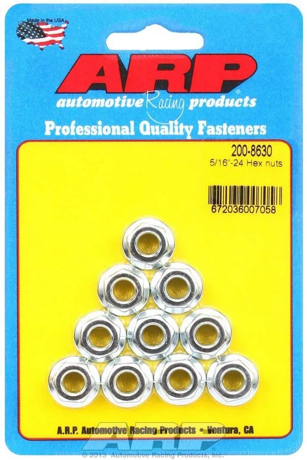 ARP Auto Racing Hex Nuts - 5/16-24 (10)