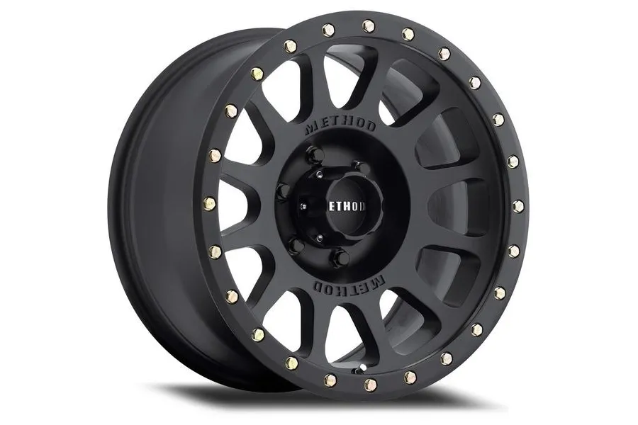 Method Race Wheels Aluminum Wheels 17x8.5 NV MR305 Bolt Pattern 6 On 139.7 Offset 25 Lip Size 1.18 Matte Black MB Method