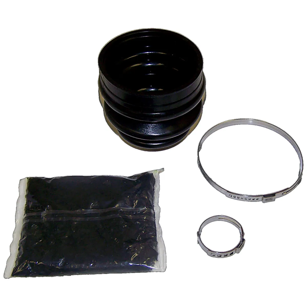 CV Joint Boot Kit; Front Inner; Incl. Boots/Clamps/Snap Rings/Grease; product image
