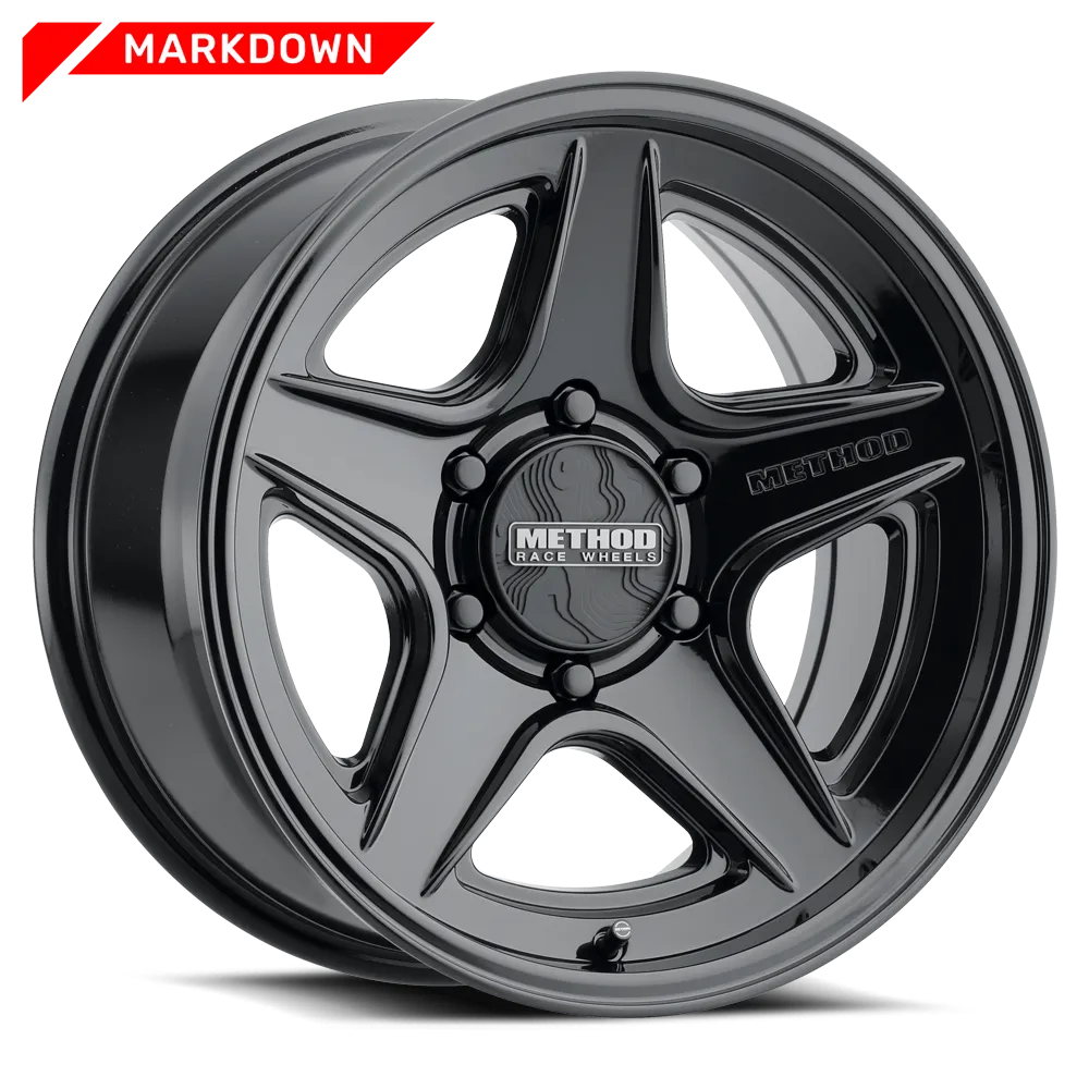 Aluminum Wheels 20x9 MR319 Bolt Pattern 8 On 170 Offset 18 Lip Size 1.06 Gloss Black GB Method product image