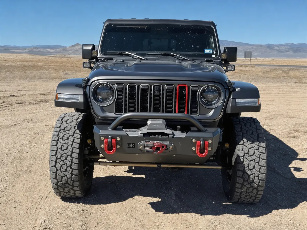 Gauntlet Front Bumper w/Bull Bar Tube for Jeep JK Wrangler (2007-2018) product image