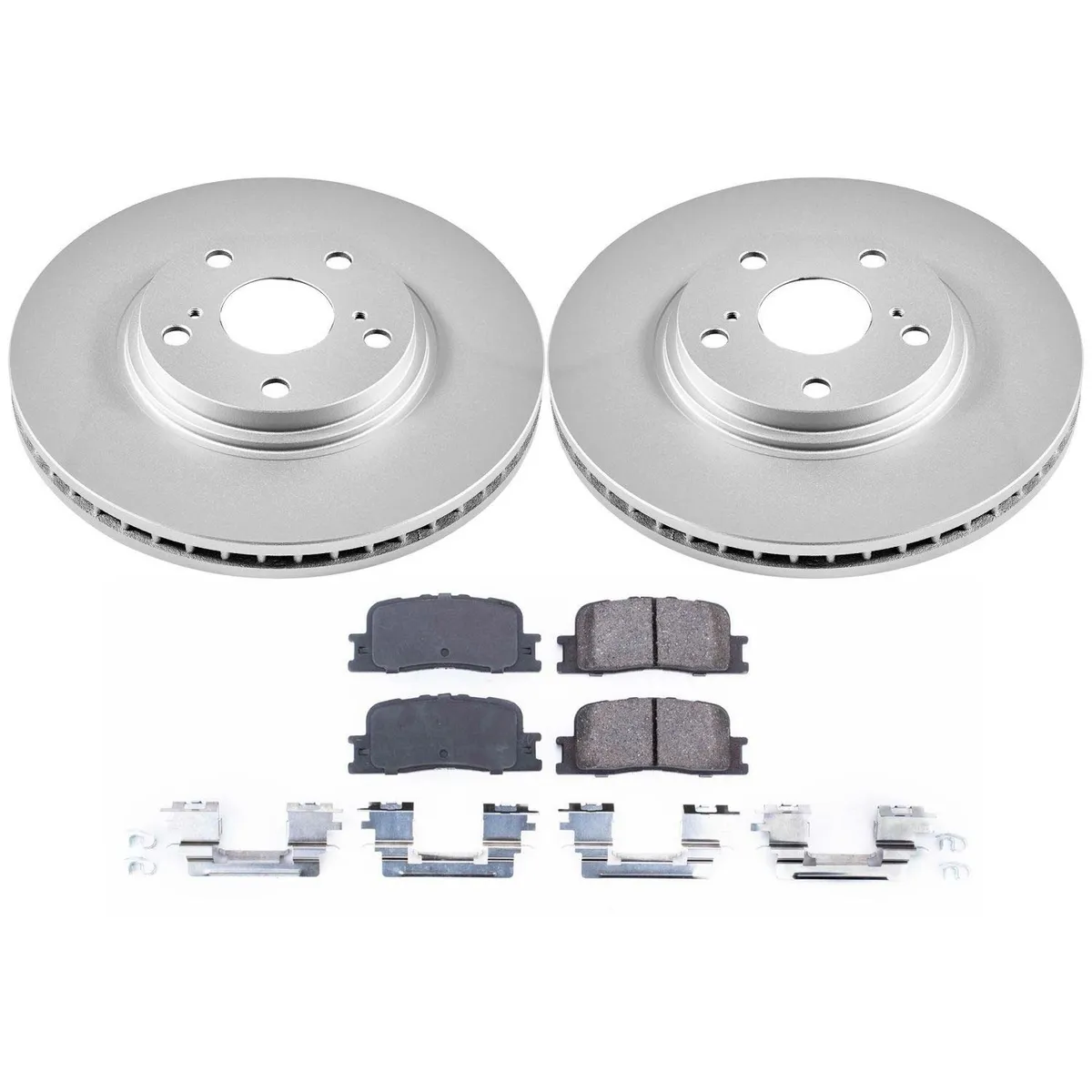 Z17 Geomet Coated Rotor Kit: Genuine Geomet Fully Coated Rotors; Ceramic Pads W/Hardware product image