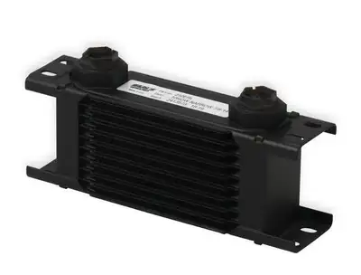 Synergy Manufacturing Earl's UltraPro Oil Cooler - Black - 10 Rows - Narrow Cooler