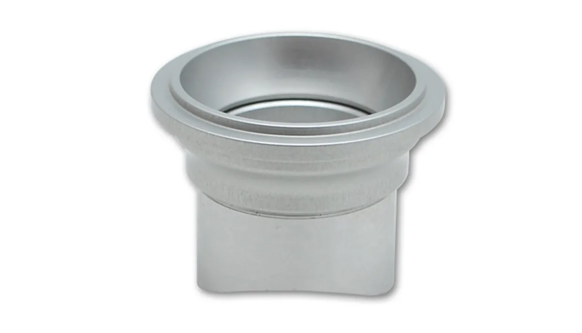 Weld-On Flange Kit; 2.5 in. Coped For Tube OD; 59.5MM Flange OD; 3.6MM Apex W; 51.67MM CRMD; 2.2MM CRMDH; For Tial Style Blow Off Valve; Aluminum Weld Spigot; Aluminum Flange; product image