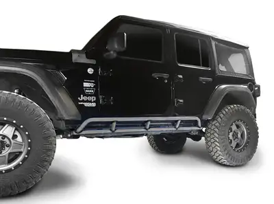 Steinjager Steinjäger Armor Wrangler JL 2018 to Present Rock Sliders 4 Door JLU Bare