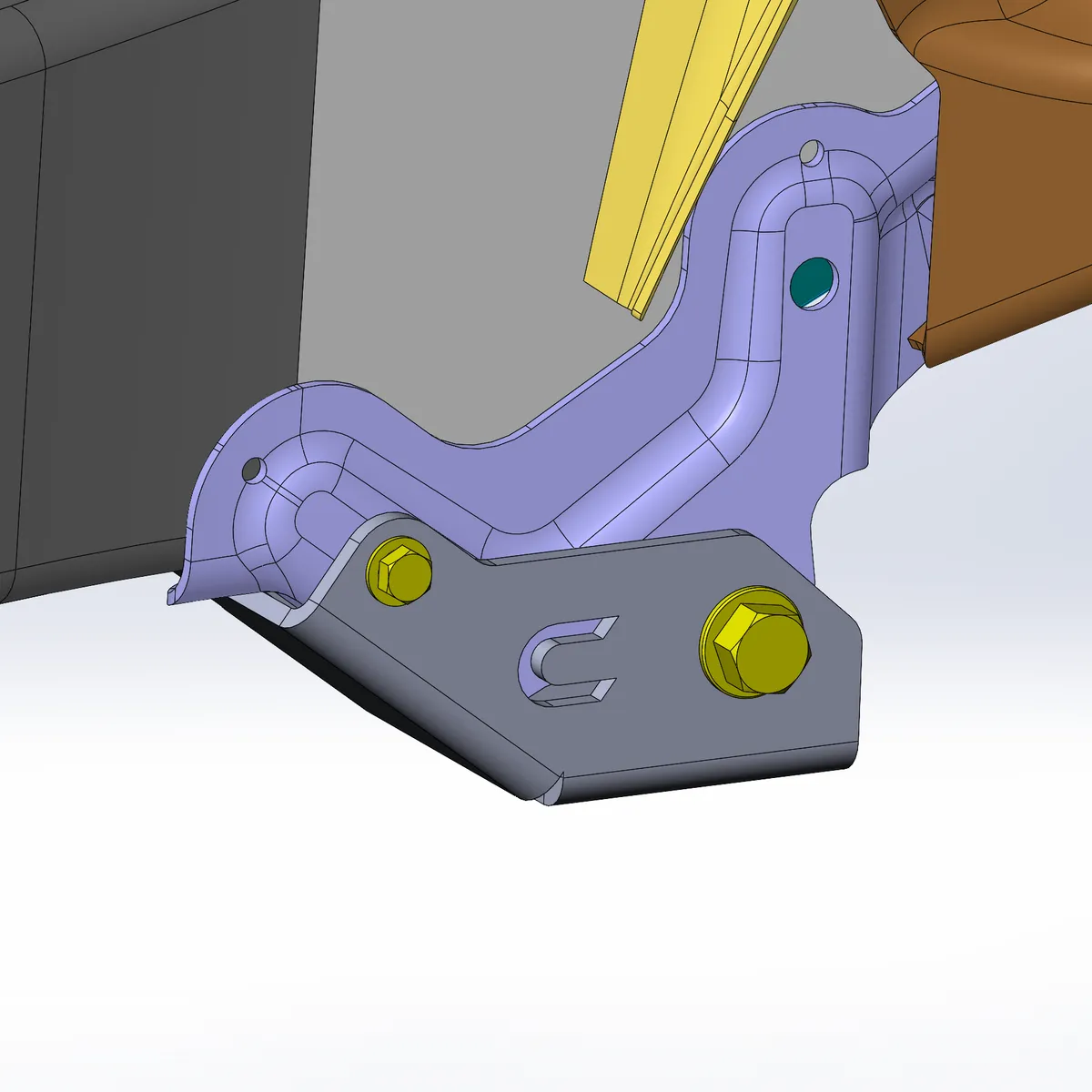 Jeep Gladiator Rear Lower Control Arm Bracket Skid Plate (2020+, JT) product image