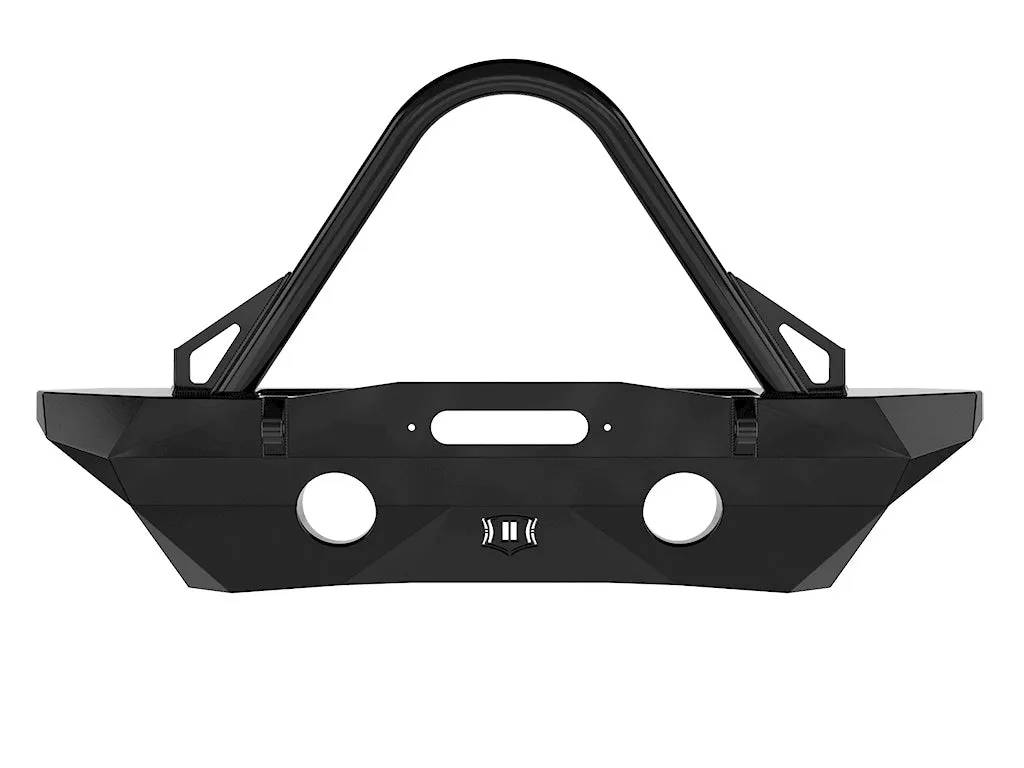0718 Wrangler Pro Series Mid Width Front Bumper Rec Winch Mnt W/ Stinger & Tabs product image