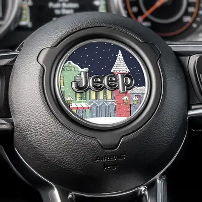 Under The Sun Inserts Xmas Village Steering Wheel Decal