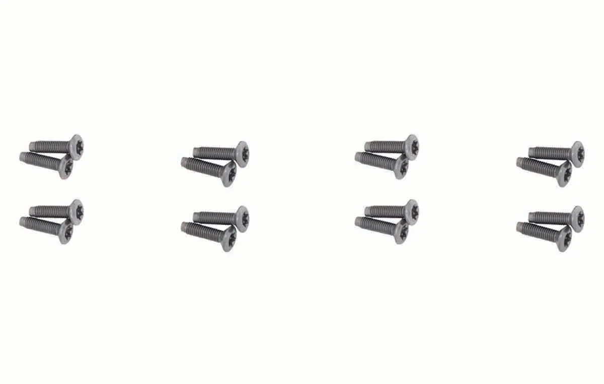 Jeep JK Door Hinge Overlays 8 Pieces 4 Door 07-18 Wrangler JK Polished Silver Kentrol product image