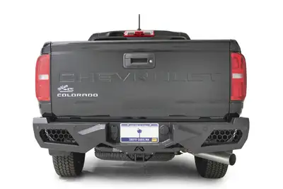 Fab Fours Vengeance Rear Bumper; Black Powder Coat; 75 lbs. Weight; 11 in. Height; 66.5 in. Width; 11 in. Depth;