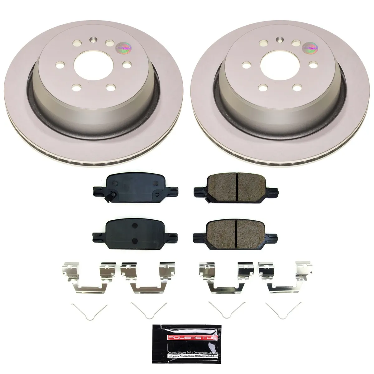 Z17 Geomet Coated Rotor Kit: Genuine Geomet Fully Coated Rotors; Ceramic Pads W/Hardware product image