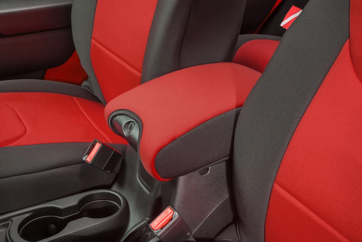 Jeep Wrangler Neoprene Console Lid Cover for 11-18 Jeep Wrangler JK Red Diver Down product image