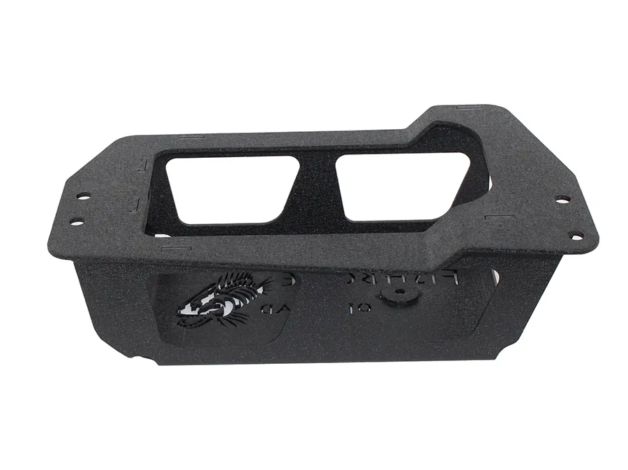 Jeep JK EVAP Canister Skid Plates 07-11 Wrangler JK Steel Black Textured Powdercoat Fishbone Offroad product image
