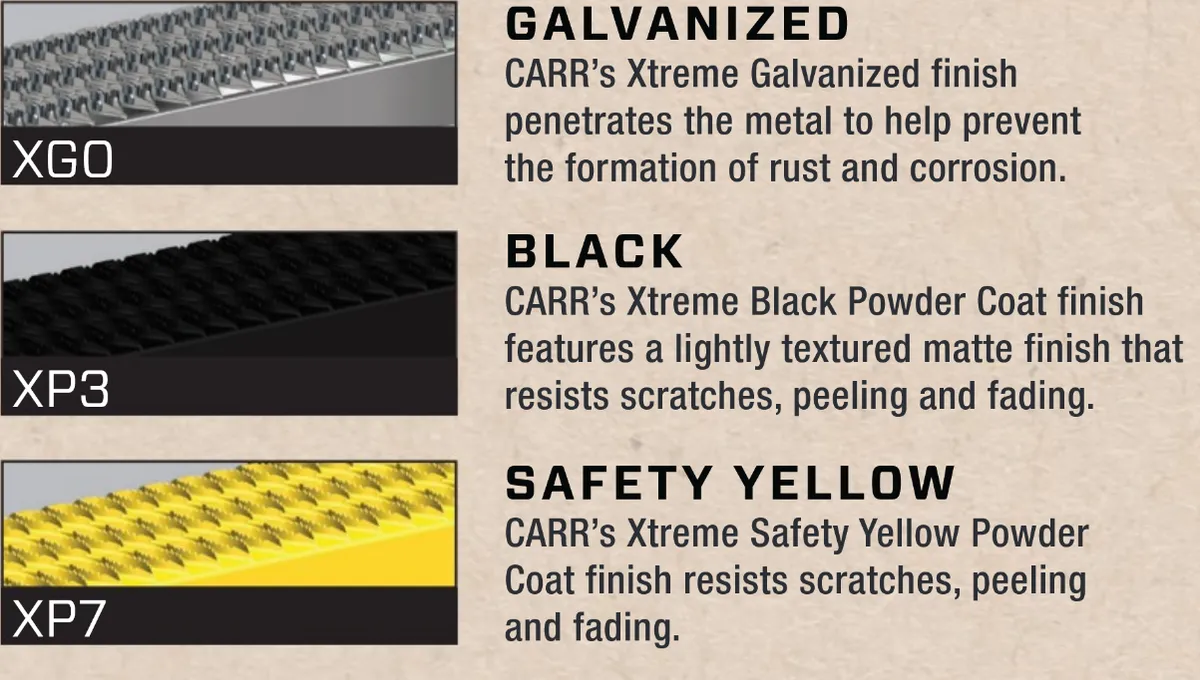 CARR - 130550-1 - MAXgrip Side Step; Assist/Side Step; XGO Galvanized; Single product image