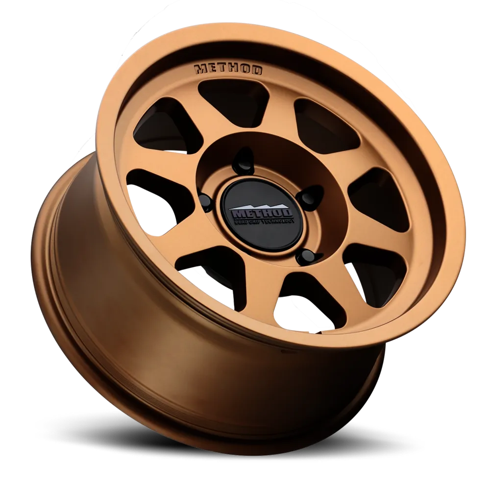 Method Race Wheels Aluminum Wheels 18x9 Bead Grip MR701 Bolt Pattern 5 On 150 Offset 25 Lip Size 1.81 Method Bronze BRZ Method