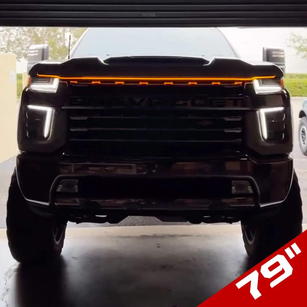 Recon High Powered White LED Under Hood DRL Light Strip With Start-Up Sequence in 59 Length product image