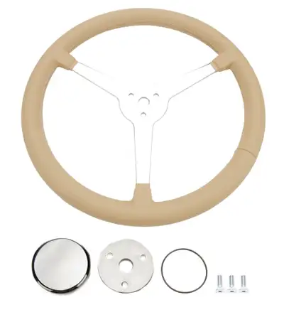 Flaming River Steering Wheel Great Light Tan