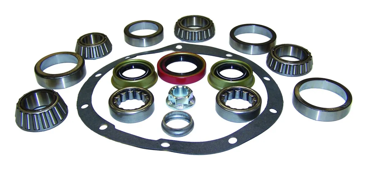 1990-2001 XJ Cherokee MJ Comanche;1990-1995 YJ Wrangler;1993-1998 ZJ Grand Cherokee ZG (Europe) Grand Cherokee;1997-2006 TJ Wrangler;w/ Dana 35 Rear Axle; Includes Pinion & Differential Bearings Crush Sleeve Oil Seals Cover Gasket Axle Seals & Axle product image